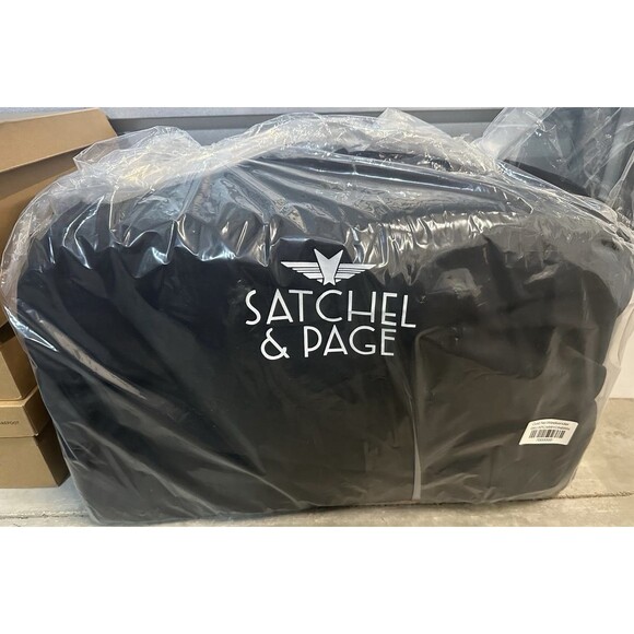 Satchel & Page Weekender Bag Italian Leather Travel MSRP $685 - Picture 10 of 11